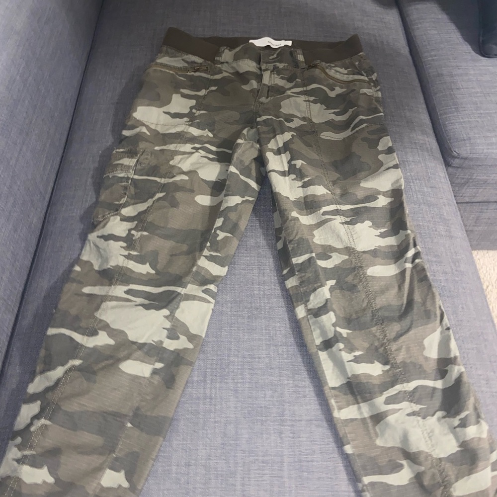 Green camo pants